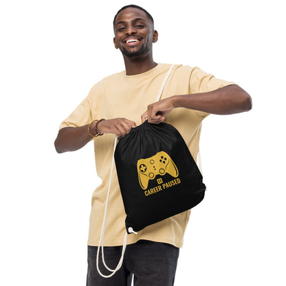 Career Paused Drawstring Bag