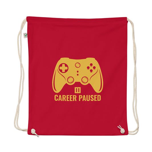 Career Paused Drawstring Bag