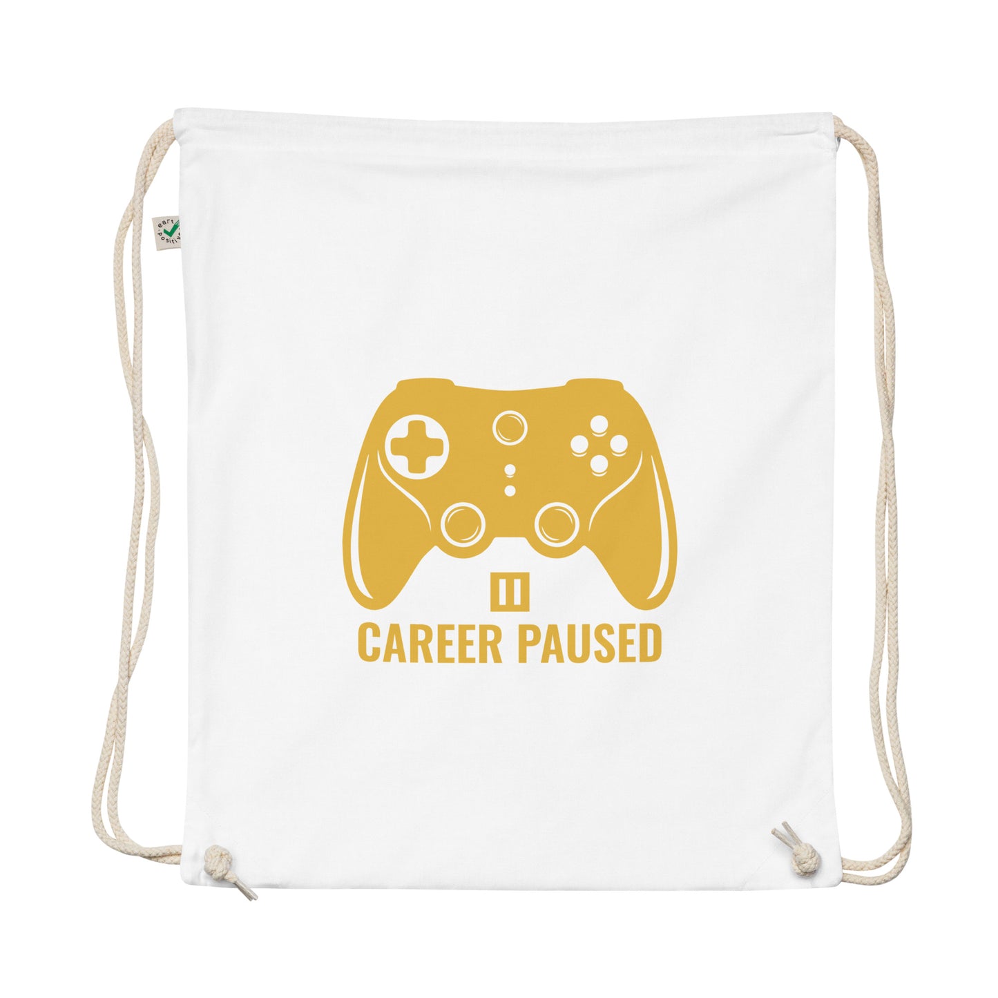 Career Paused Drawstring Bag