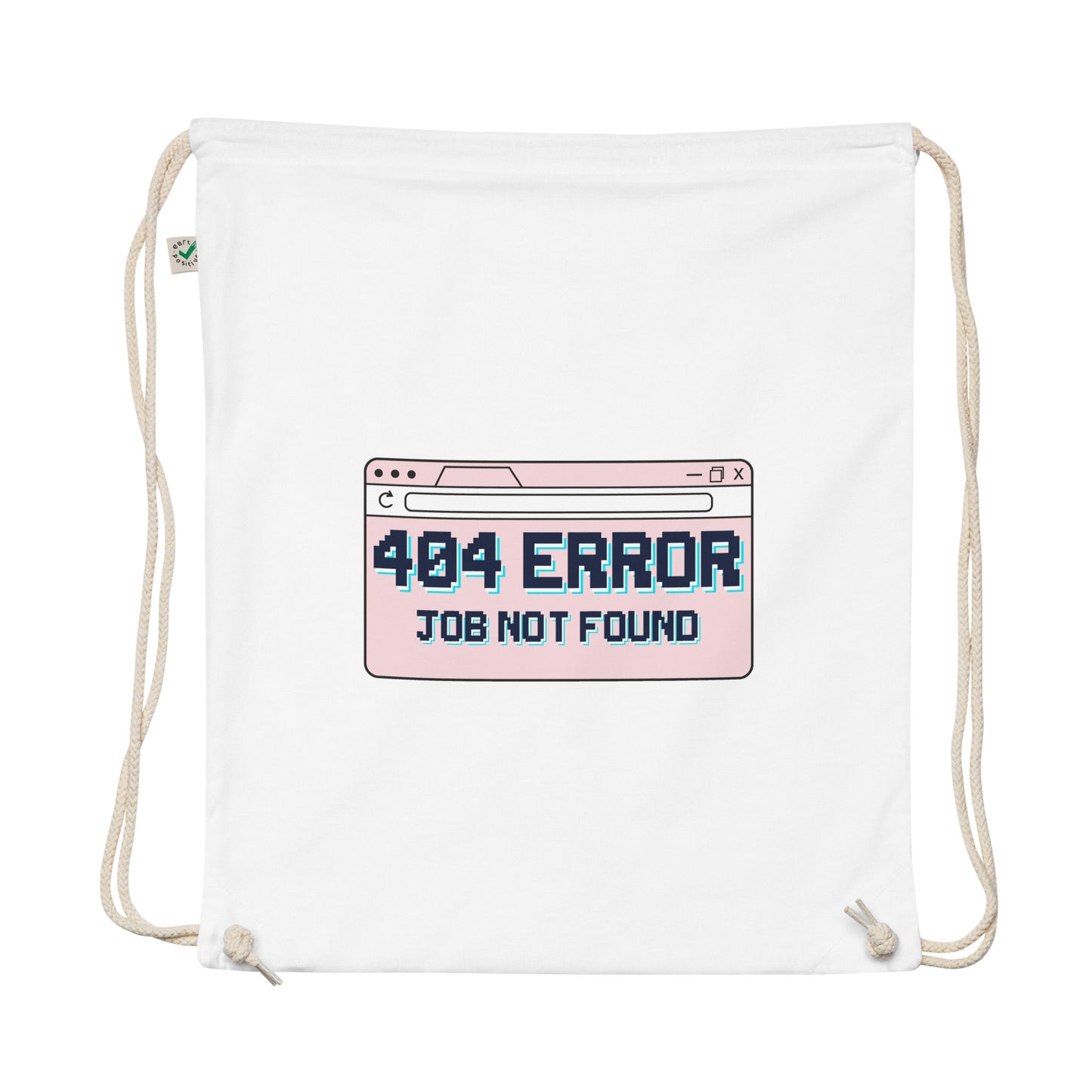 404 Error Drawstring Bag